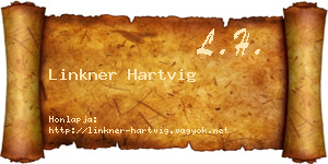Linkner Hartvig névjegykártya